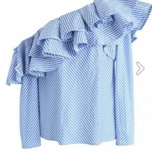 Beautiful Stripe Ruffle Top